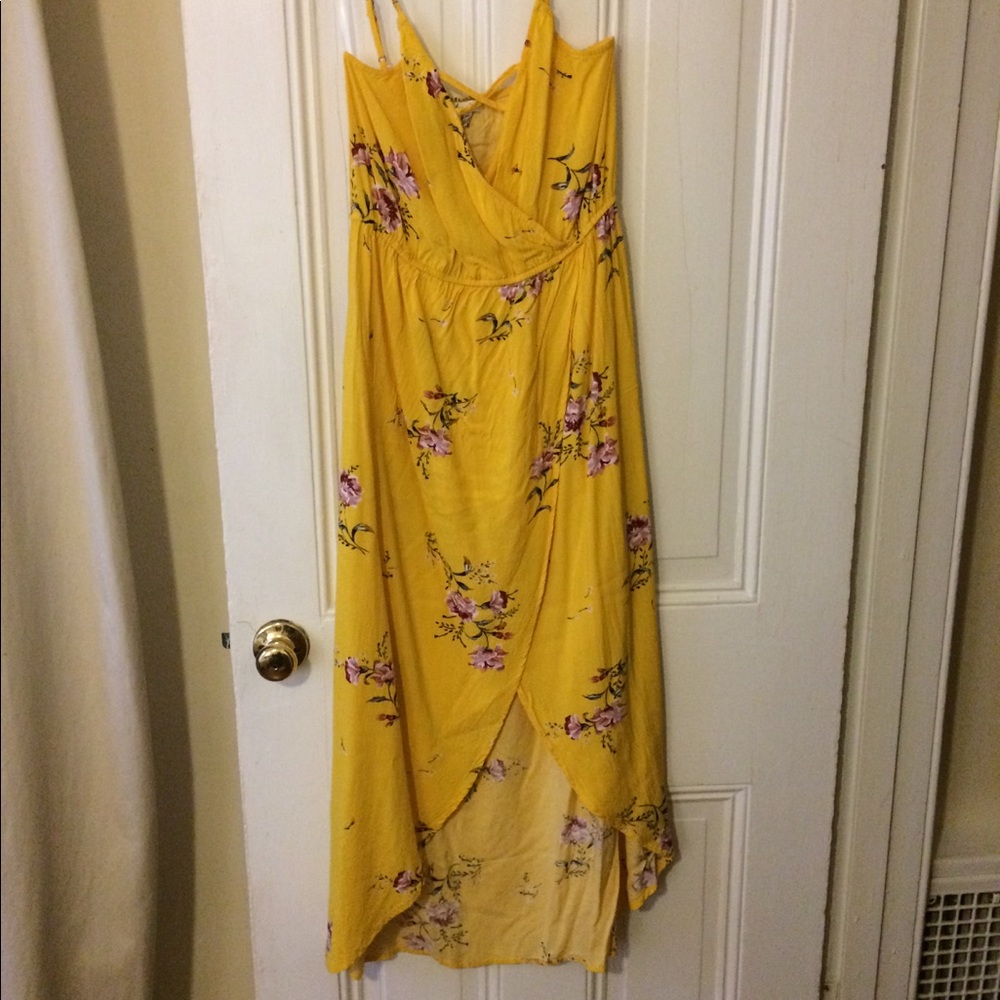 Floral, tulip wrap, maxi dress